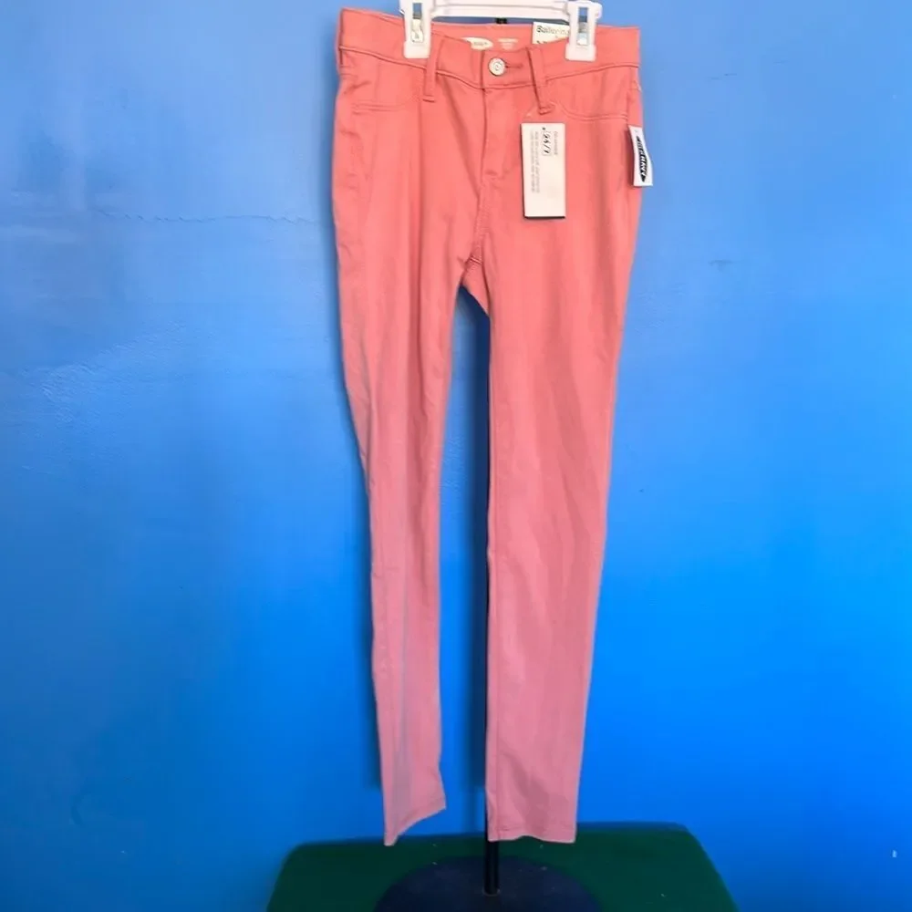 Old Navy Girls Pink Ballerina Jeggings Size 12 Adjustable Waist Stretch Pants